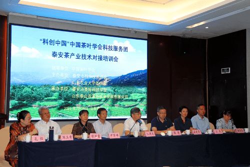 科創中國 中國茶葉學會茶產業科技服務團 泰安 技術對接培訓會在泰安召開